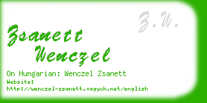 zsanett wenczel business card